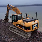 Bandburen grävmaskin